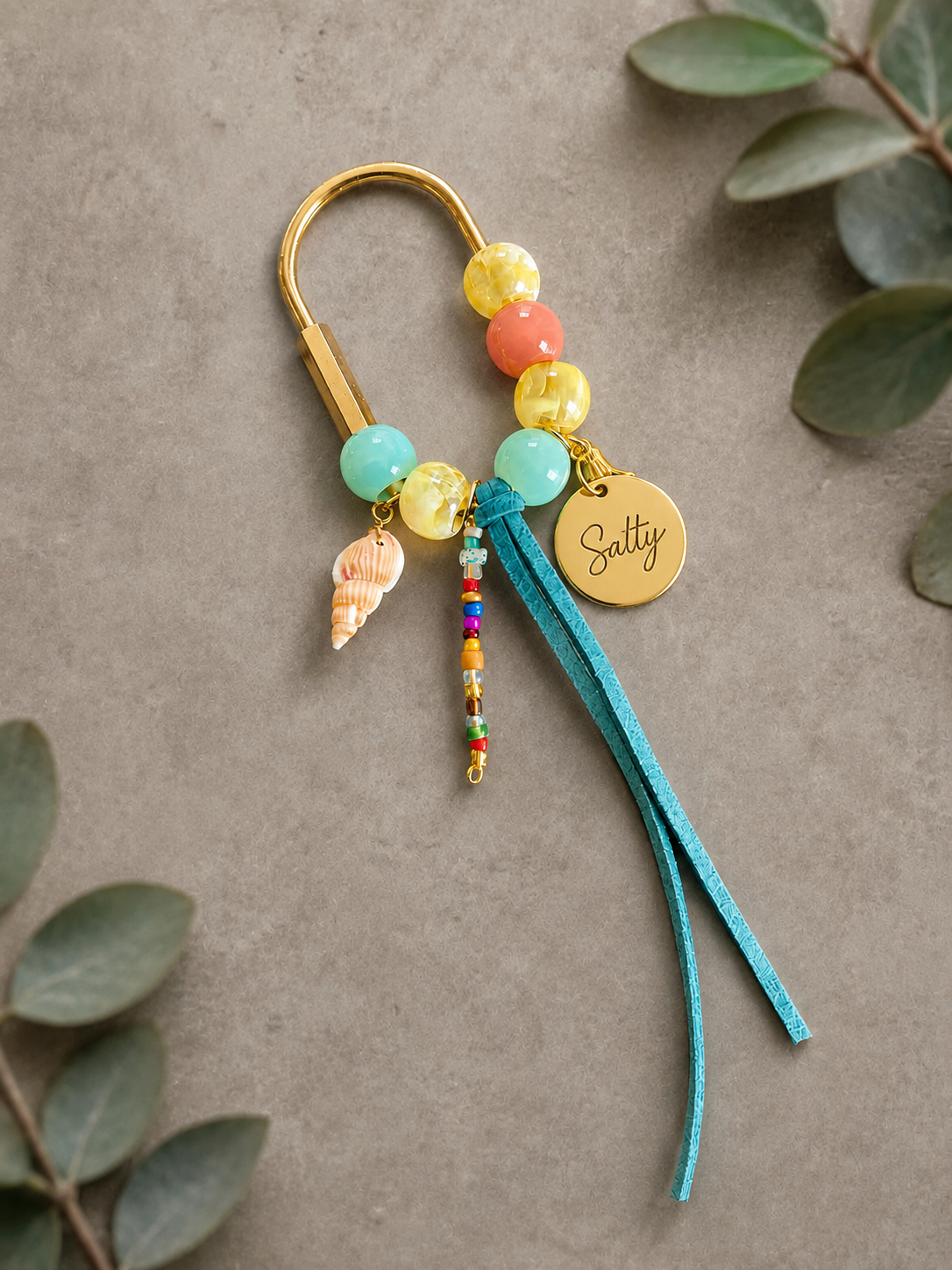 Boho Beach Personalized Bag Charm