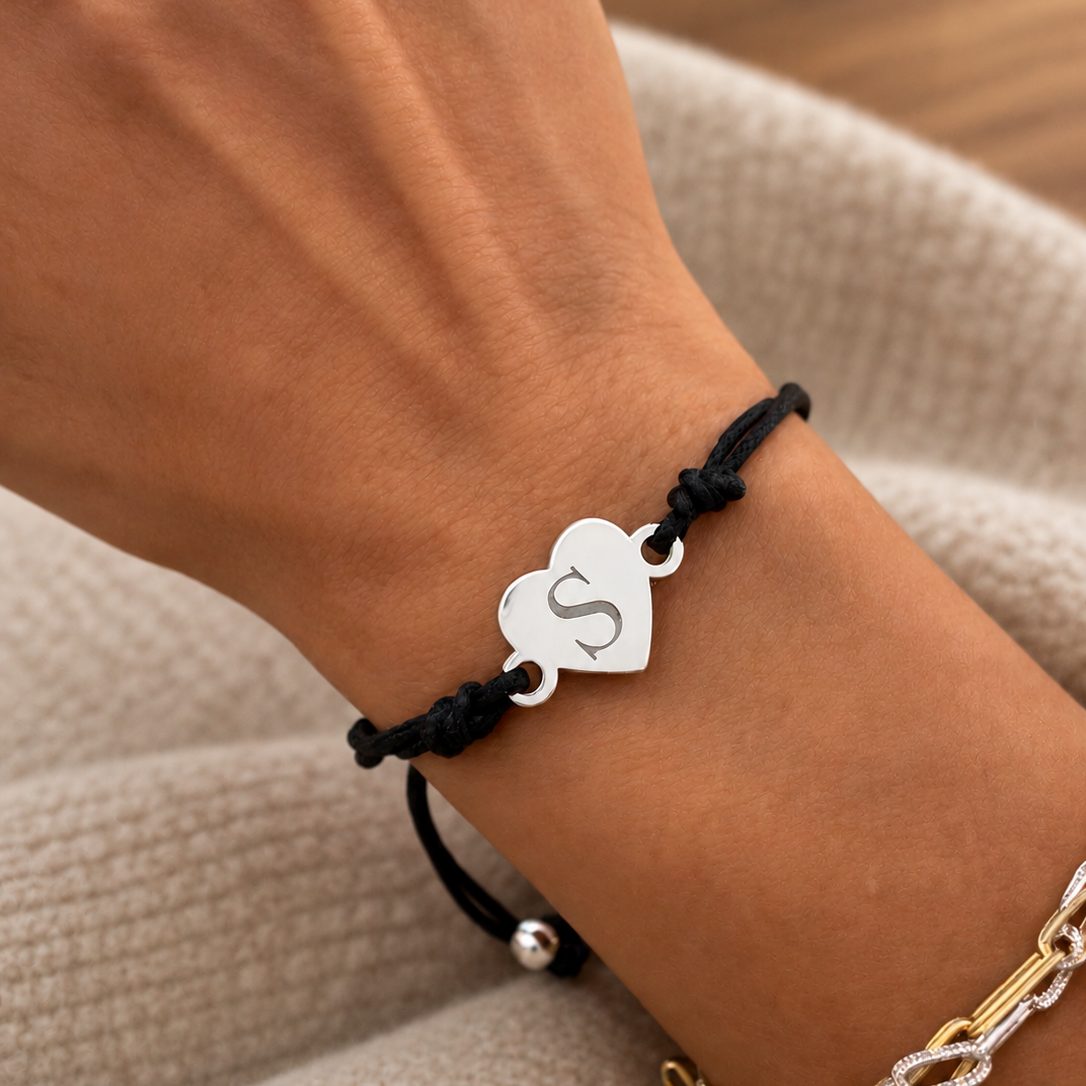 Personalized Heart Map Bracelet