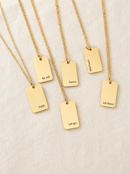 Personalized Inspirational Necklace