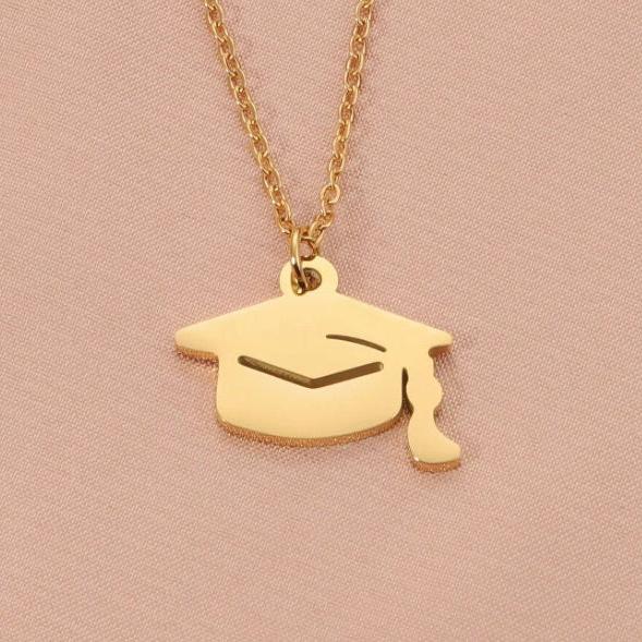 Personalized Graduation Cap Necklace
