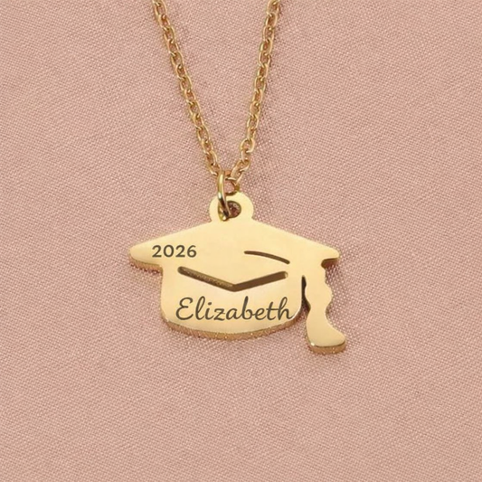 Personalized Graduation Cap Necklace