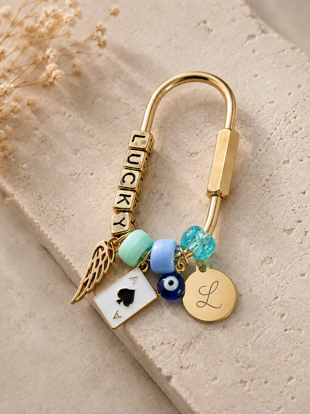 Lucky Girl Personalized Bag Charm