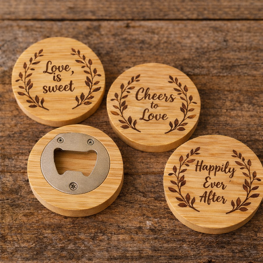 Engraved Wooden Bottle Opener (set of 25)