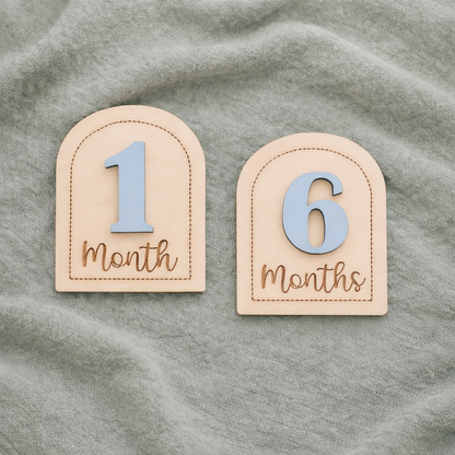 Wooden Baby Milestone Markers