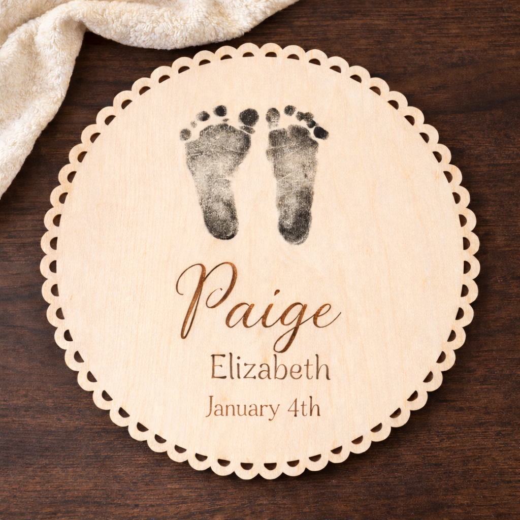 Personalized Footprint Ready Sign