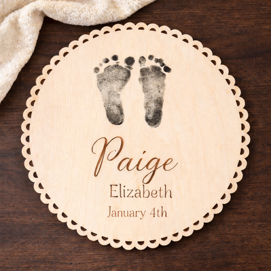 Personalized Footprint Ready Sign