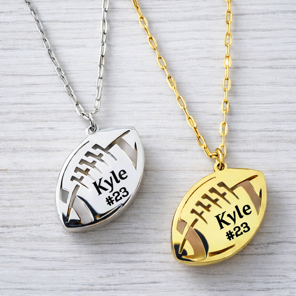 Personalized Football Pendant