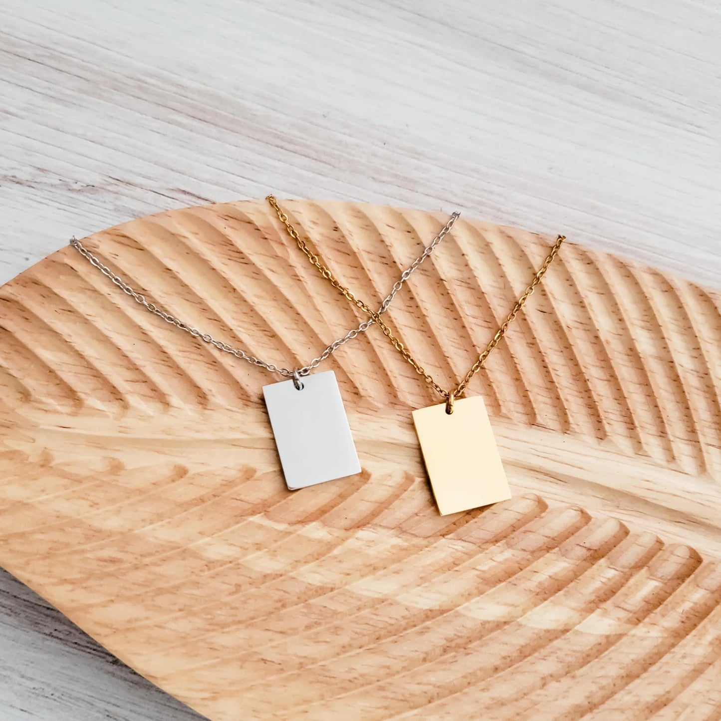Personalized Classic Square Pendant Anniversary