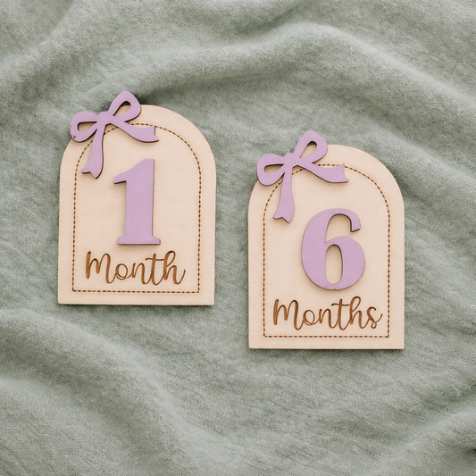 Wooden Baby Milestone Markers
